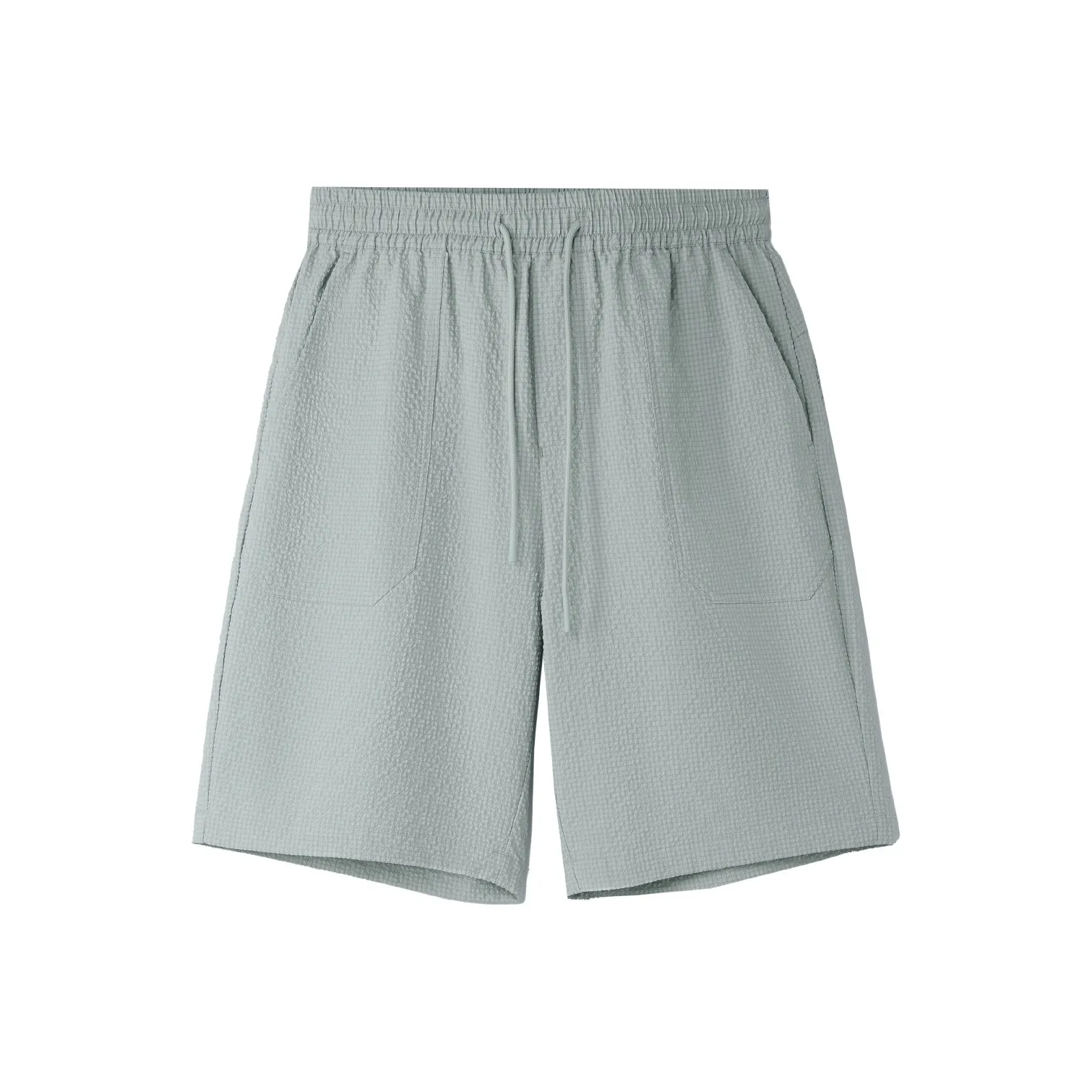 HLA Светло-серый клетчатый 34 Мужские Повседневные шорты