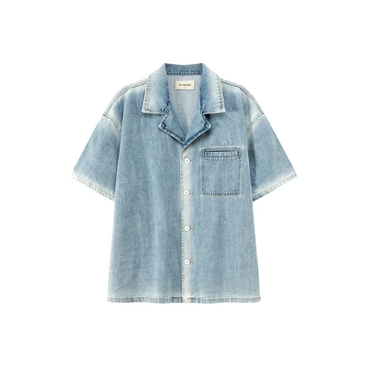 NO ONE ELSE Shirts Unisex Denim Blue