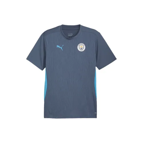 PUMA MCFC Космически-голубой Мужские Футбольные Джерси