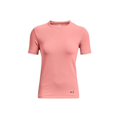 Under Armour Rash Victoria Harbour Розовые Женские Т-Рубашки