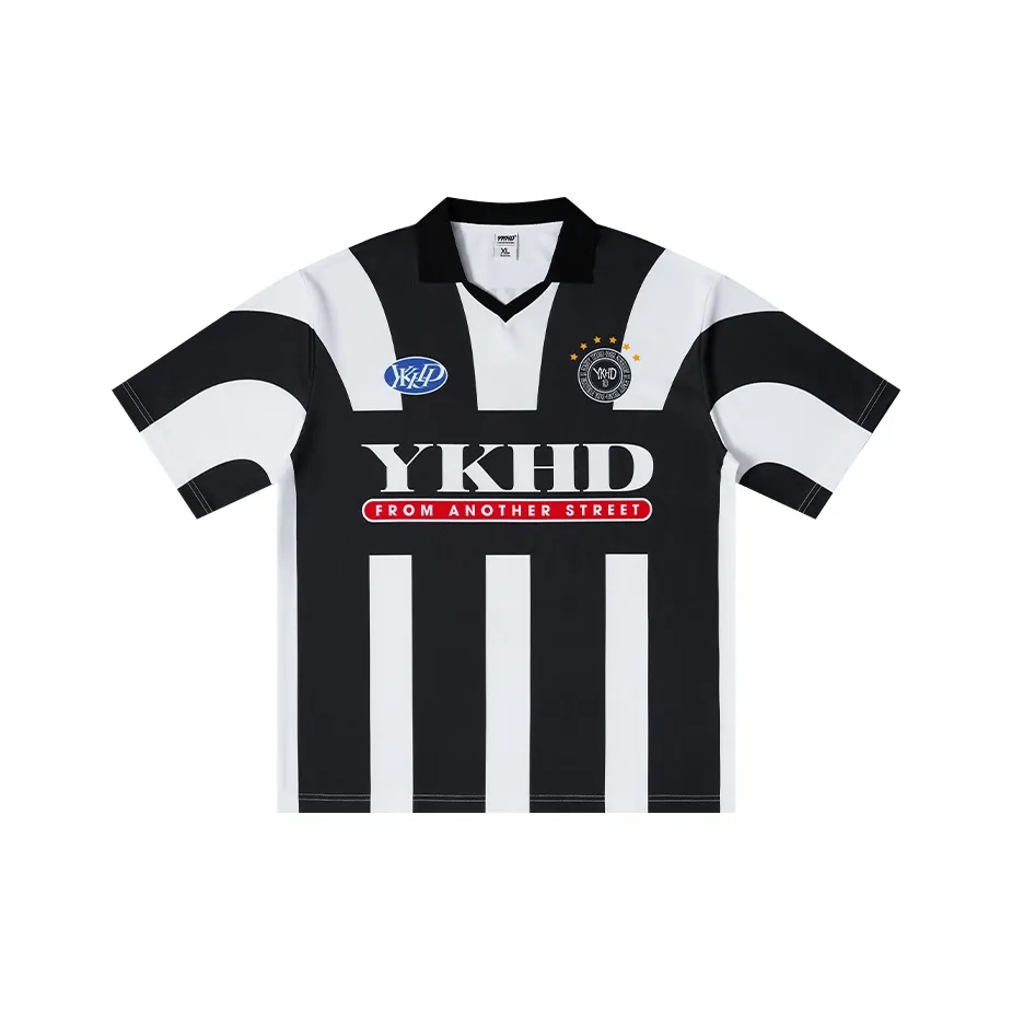 YKHD T-Shirt Унисекс Черный Белый