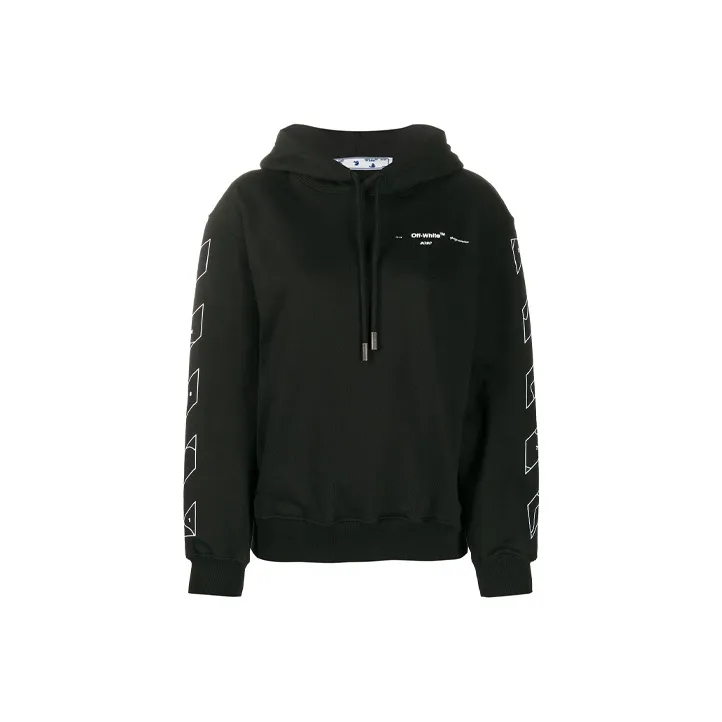 Off Белый SS21 Черный Женские Свитшоты