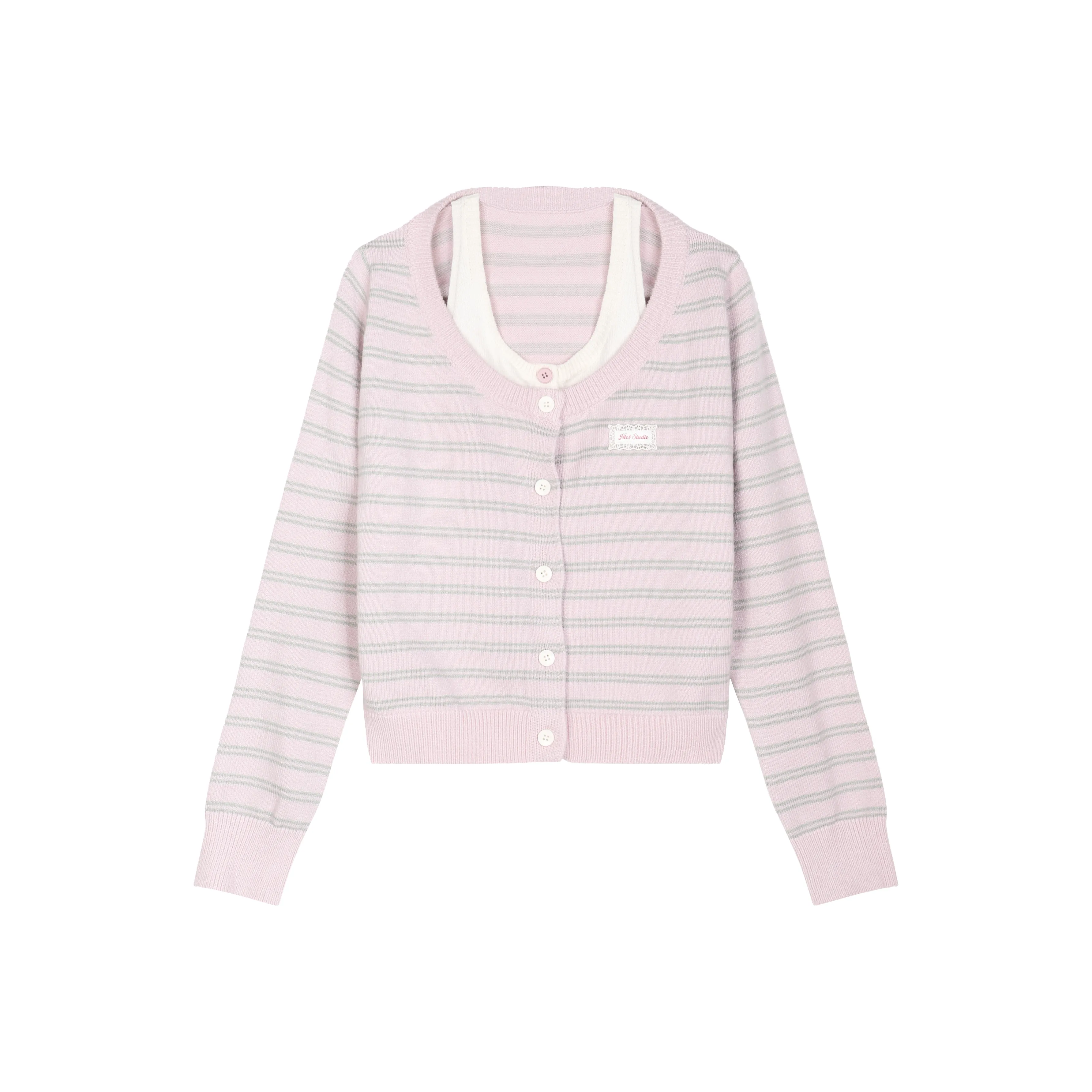 Umoumo Свитер Женский Светлый Лавандовый