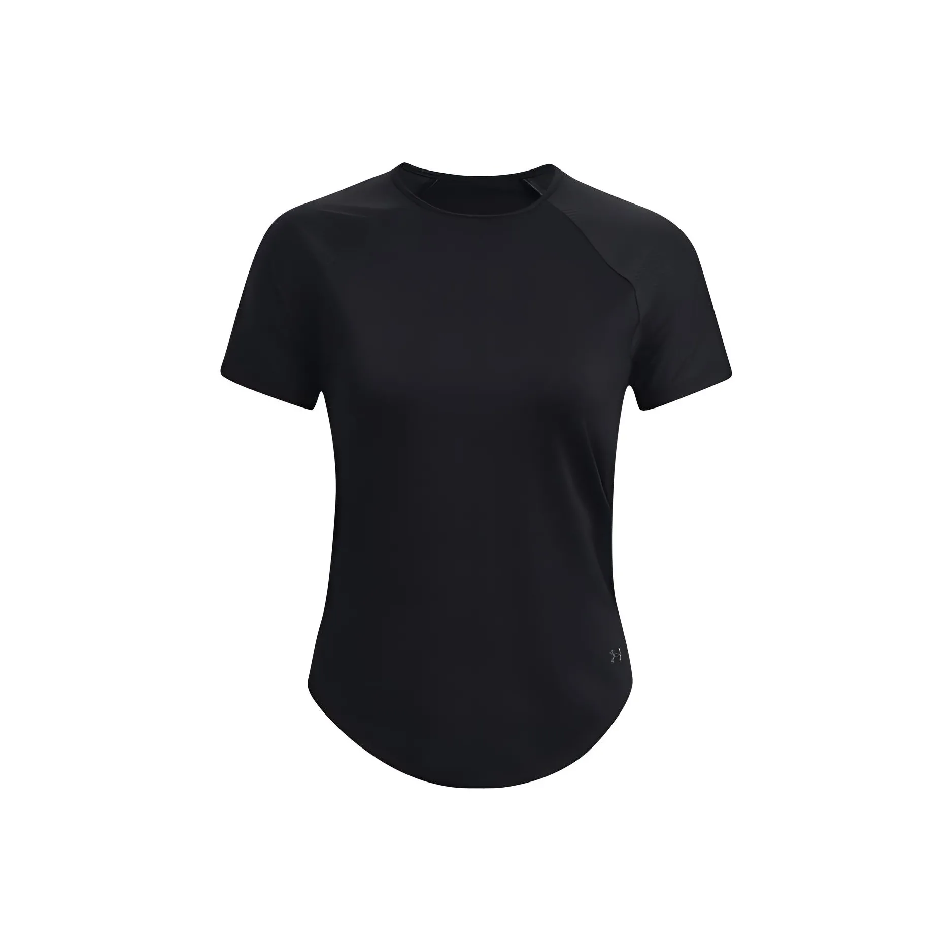 Under Armour Рукав реглан T-рубашка Женская Черная