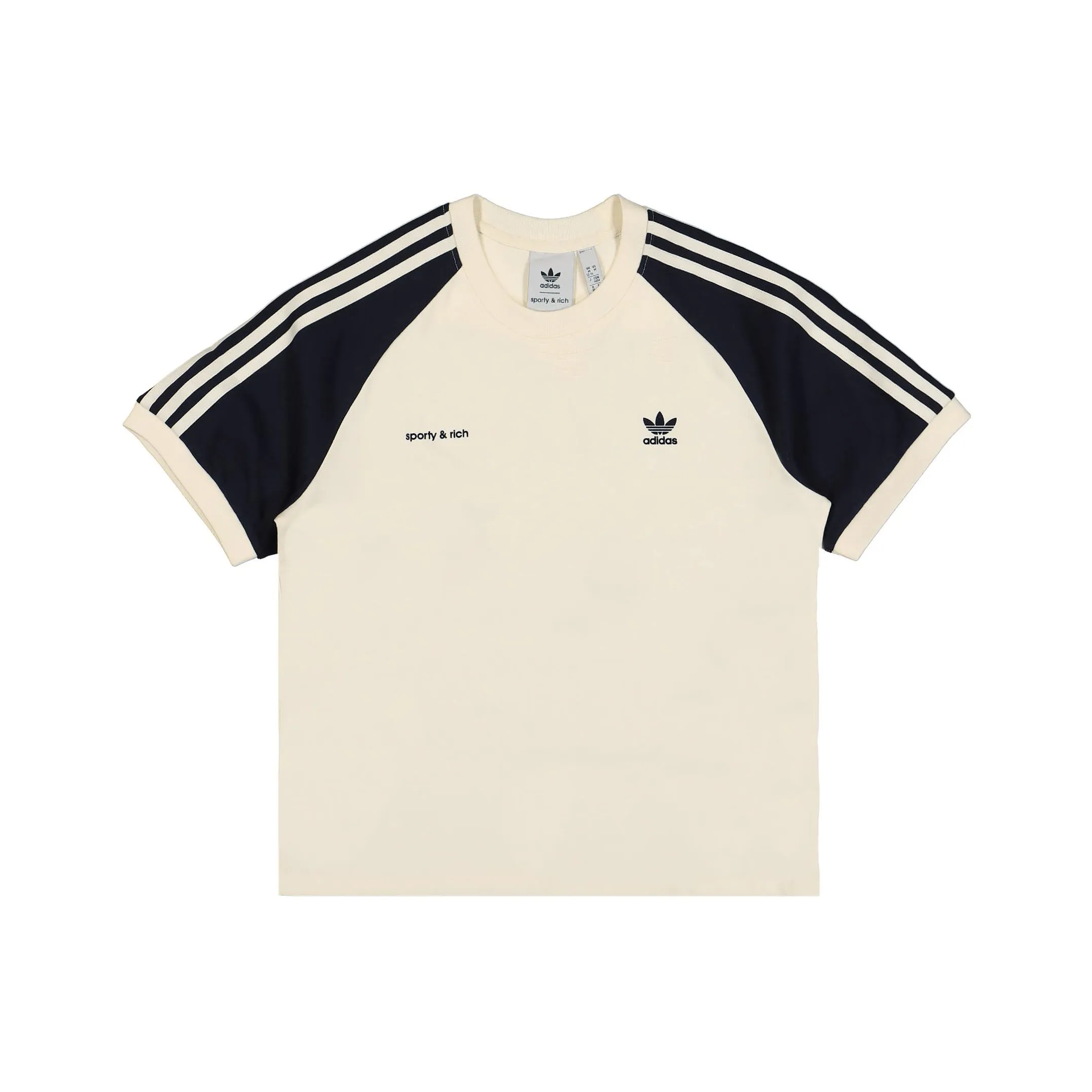 Adidas Originals X Sporty & Rich Ringer Tee Cream/Navy