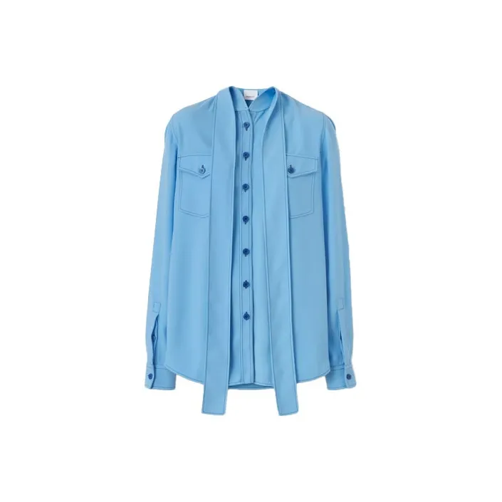 Burberry FW21 Shirt Women's Soft Cornflower Blue