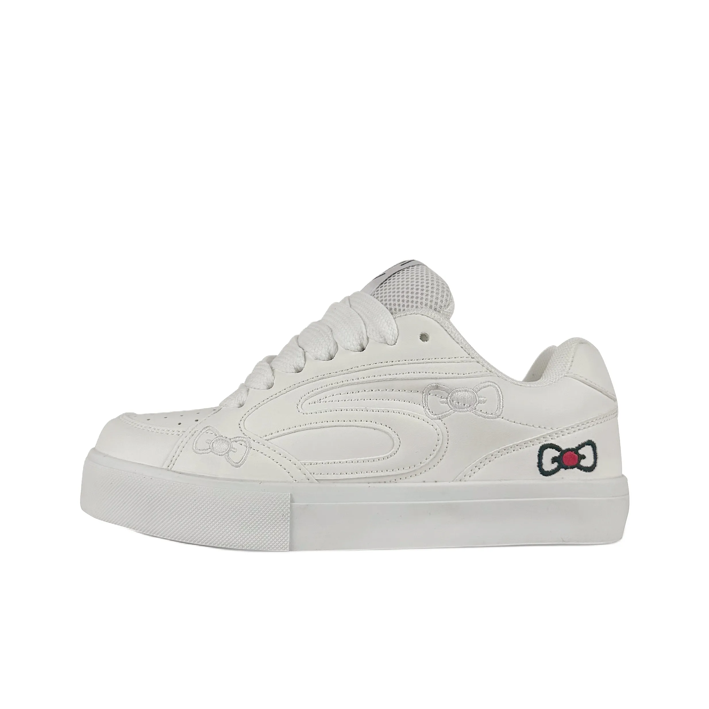 BKAE Slip-resistant Abrasion-resistant Lightweight Low-Top Skateboard Shoes Unisex All-White BKAE Противоскользящие Устойчивые к износу Легкие Низкие Кроссовки для скейтбординга Унисекс Все-Белые