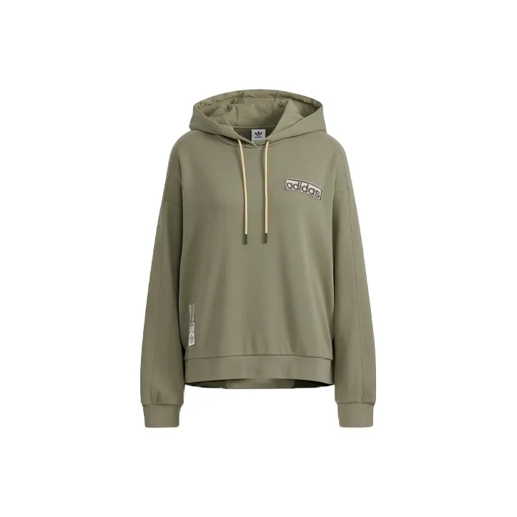 Adidas Originals Толстовка Женская Армейский Зеленый