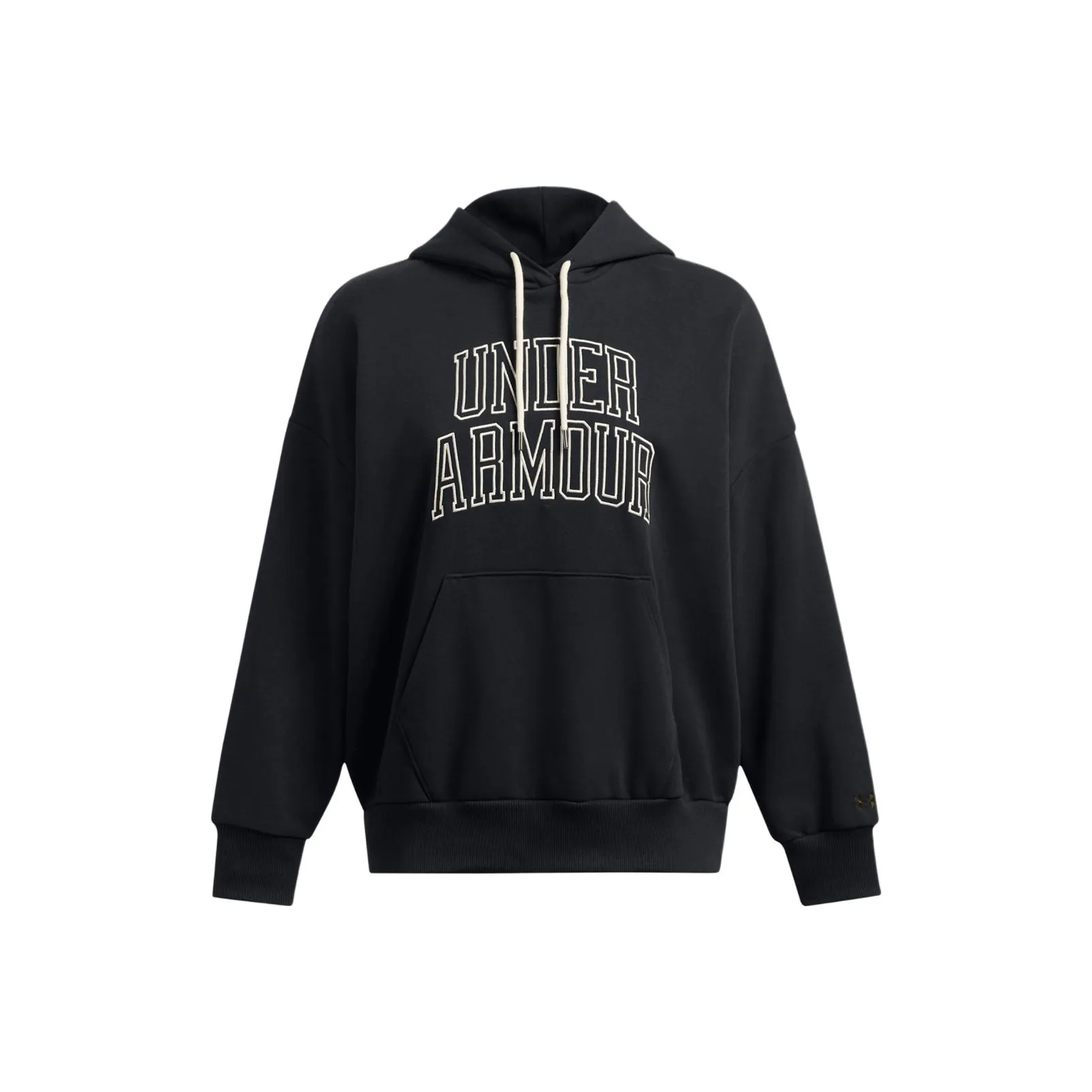 Under Armour Icon Heavyweight Terry Oversized Hoodie Sweatshirt Women's Black