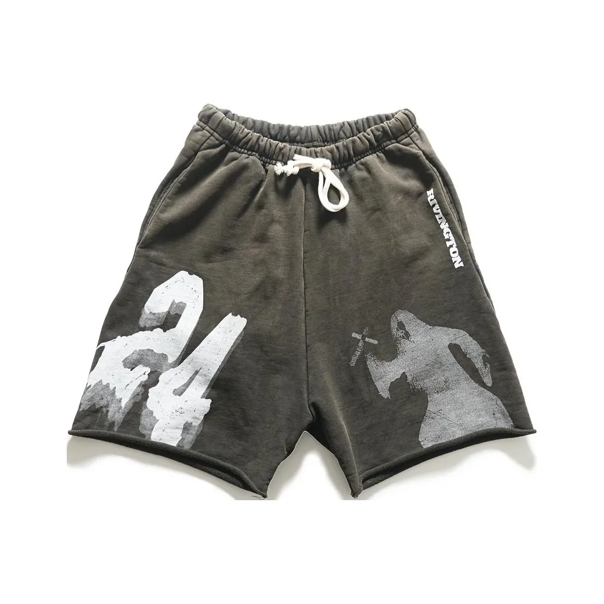 RRR 123 FW24 Повседневные шорты Мужские Винтажный черный