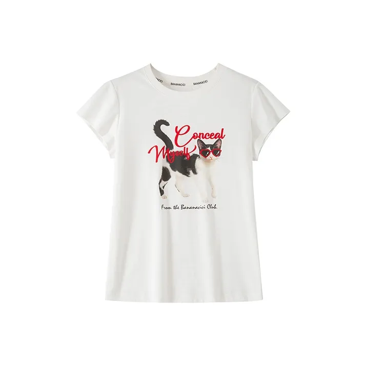 BANANA CICI T-рубашка Женская Белая