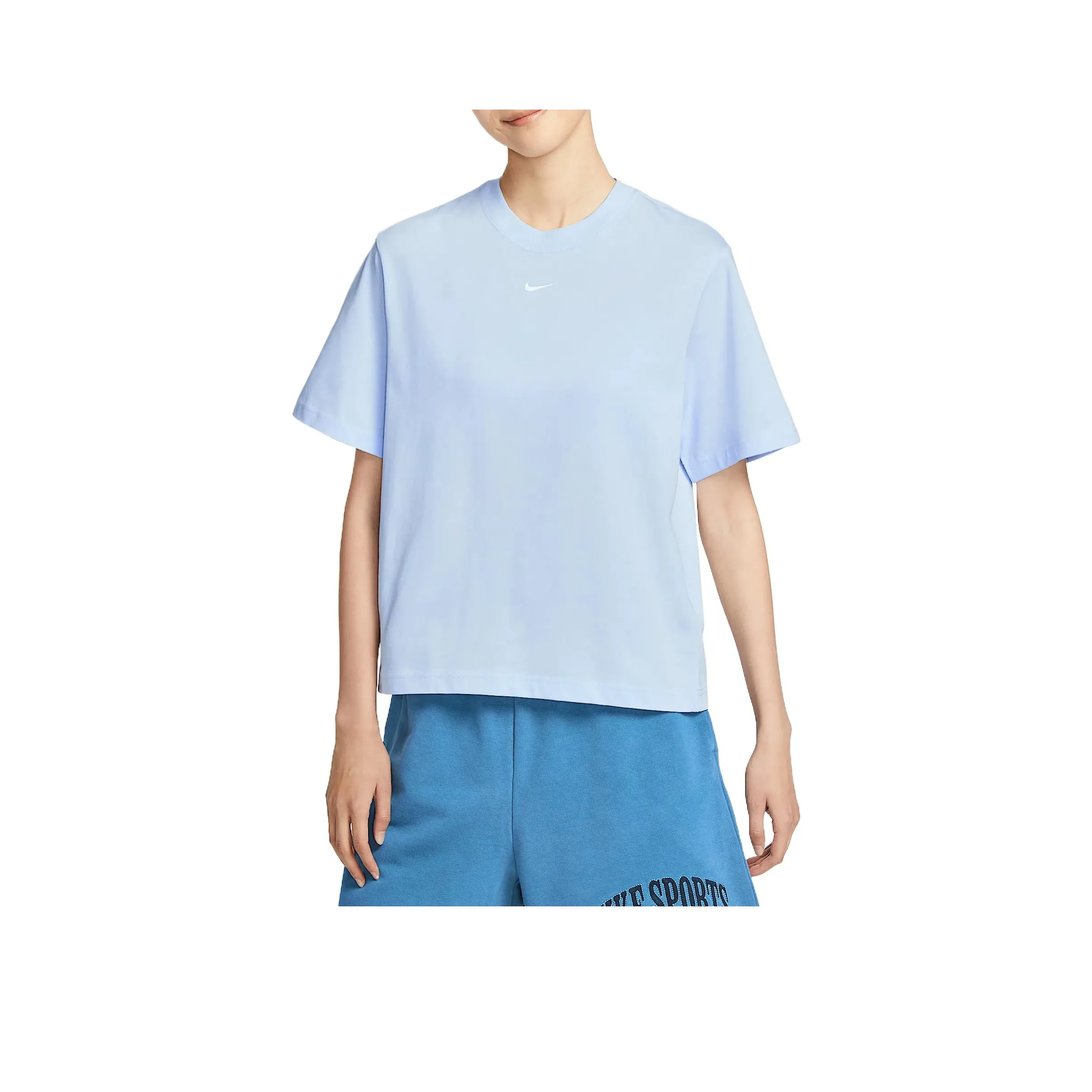 nike Sportswear Стандартная футболка женская фиолетово-синяя