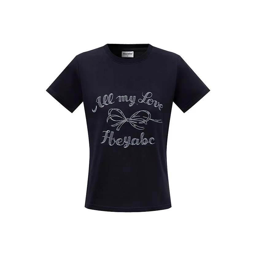 HEYABC T-рубашка Женская Темно-синяя