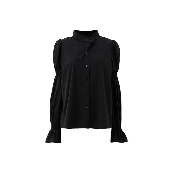 SOON FLOWER Рубашка Женская Черная