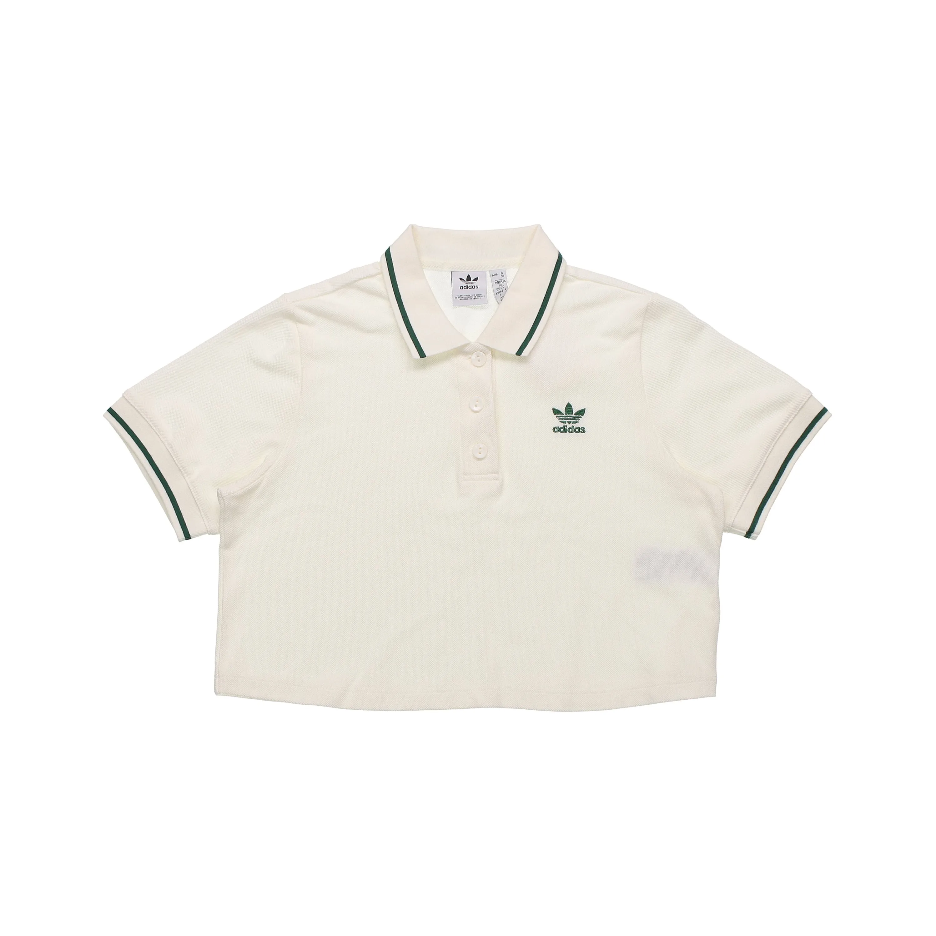 Adidas Originals Поло Женское Нефрит Белый