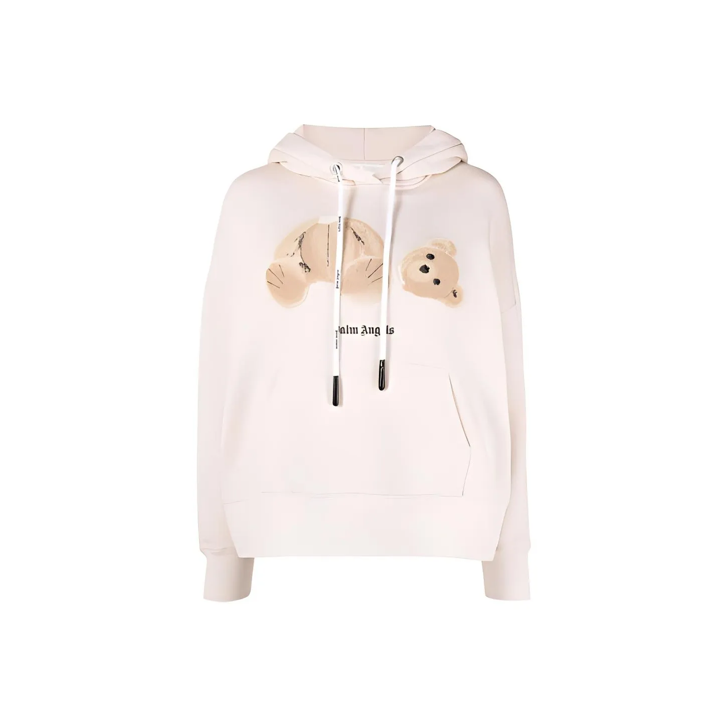 PALM ANGELS Bear Hoodie 'Crystal Grey/Brown'