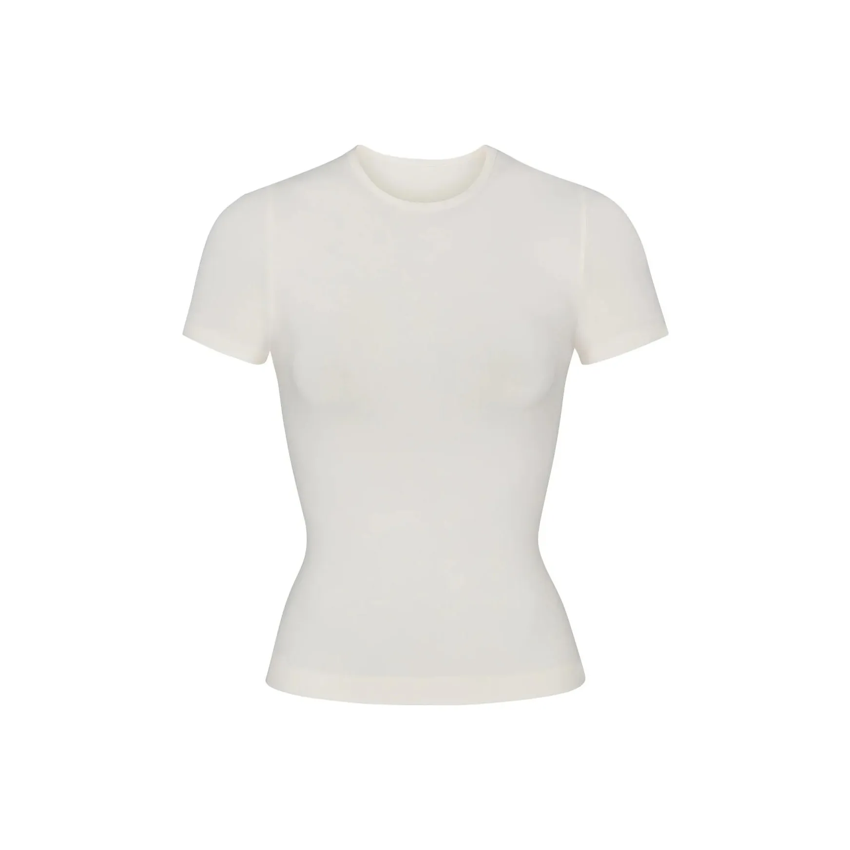 Skims Мраморный Белый Женские Футболки