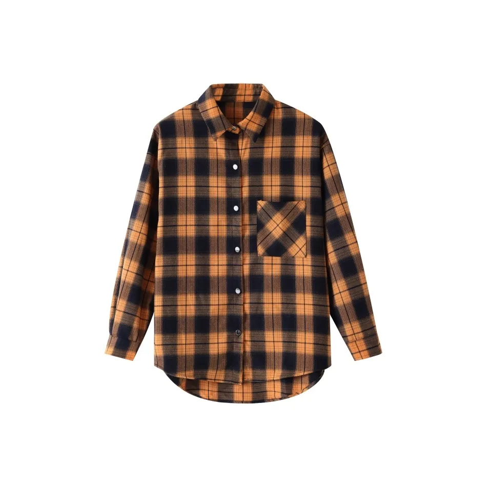 Huagaa Желтые Женские Рубашки