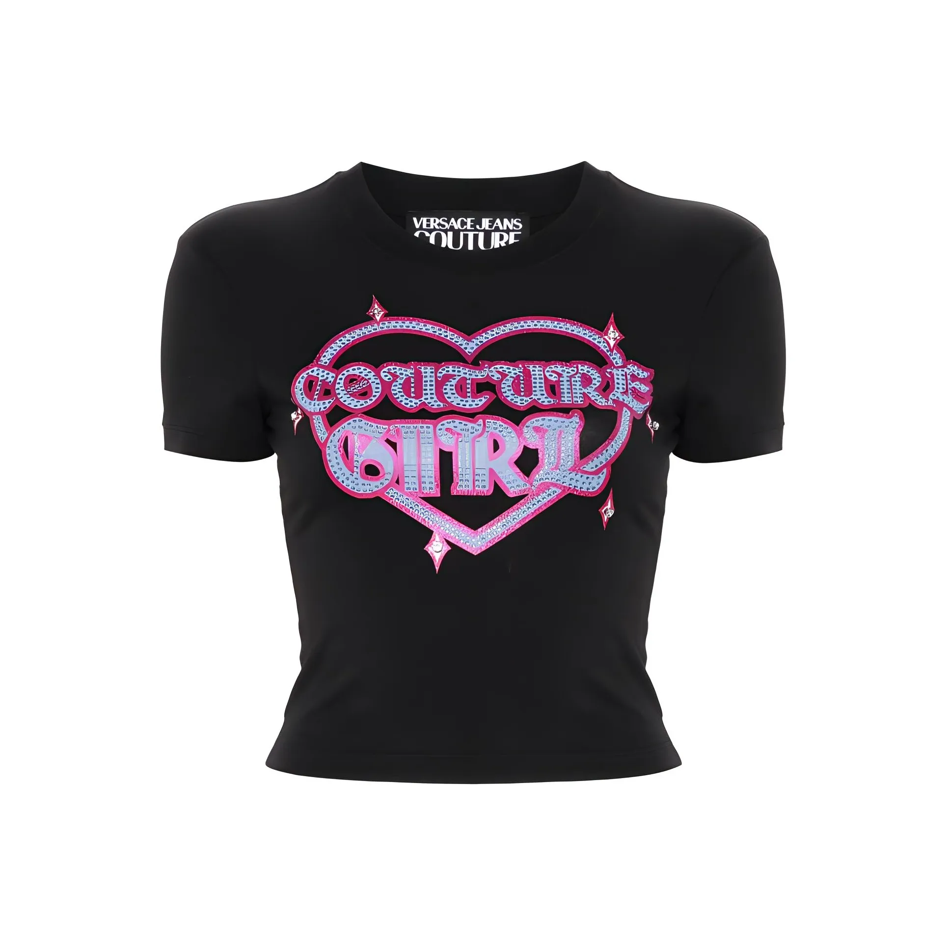 VERSACE JEANS COUTURE Regular T Shirt Women's Black