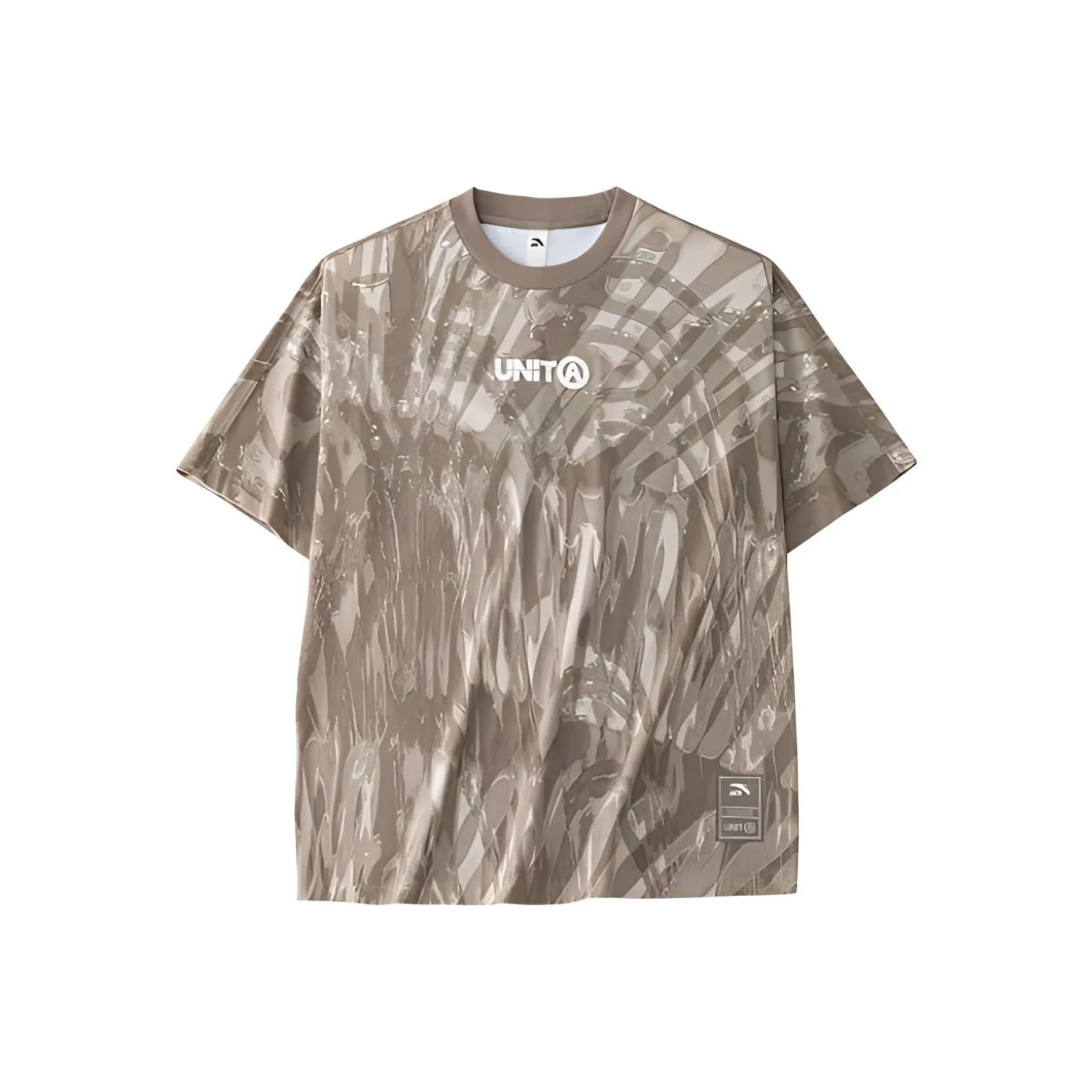 Anta Life Collection T Shirt Women's Linen Gray/All Over Print