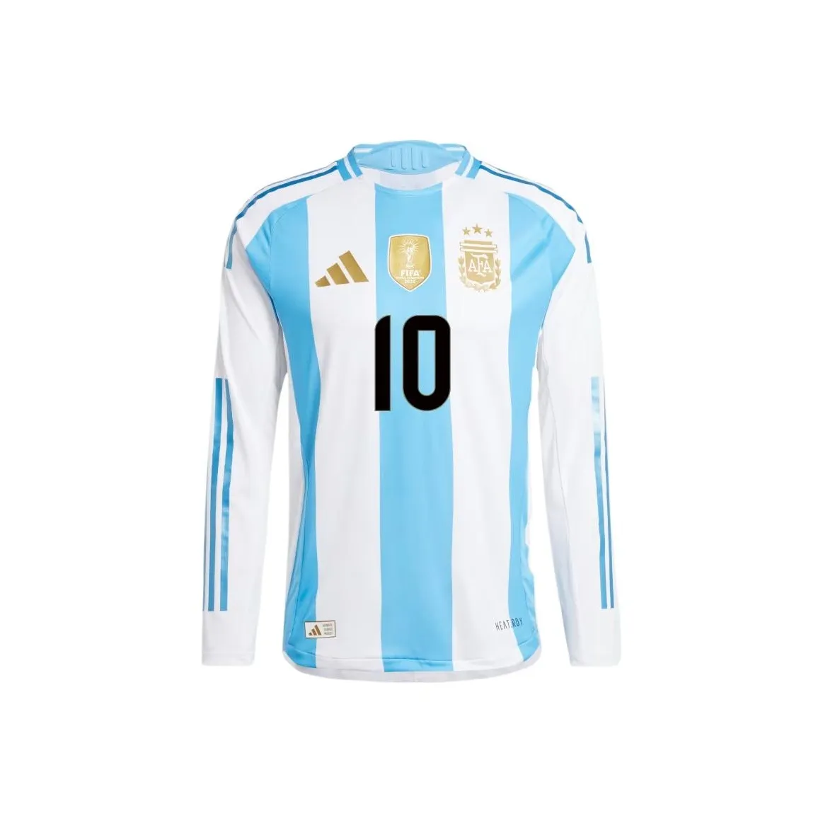 Adidas Argentina 24 Long Sleeve Messi Home Authentic Jersey