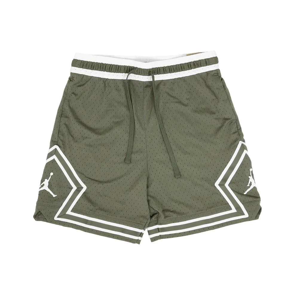 Jordan SportDri FIT Diamond FW24 Casual Shorts Men's Medium Olive Green/White