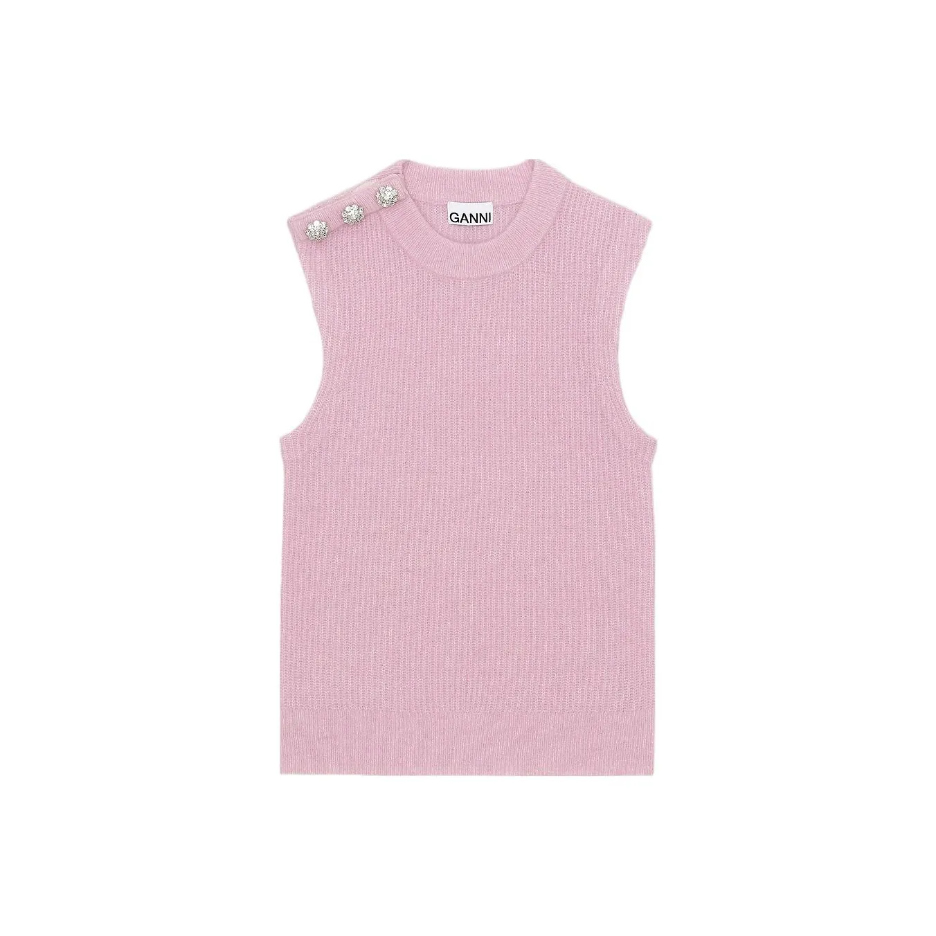 GANNI Кашемир Свитер Женский Розовый