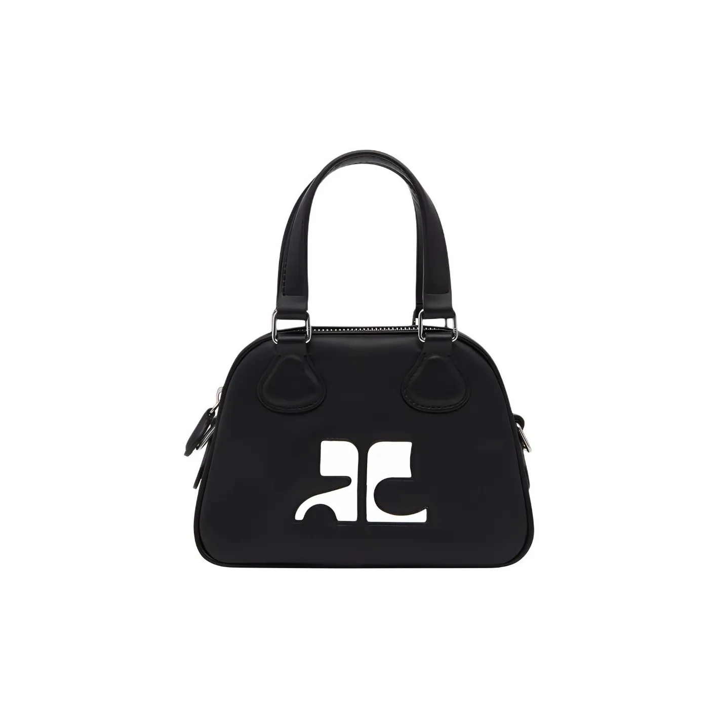 Courrèges Logo Patch Zip Up Bowling Bag
