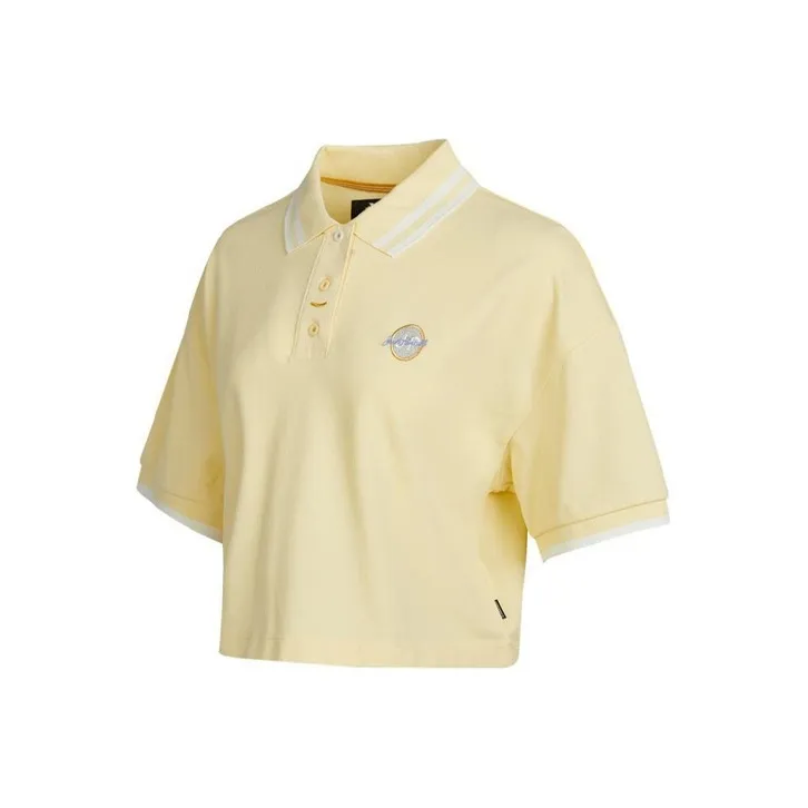 Converse Polo Shirt Women's Beige Yellow