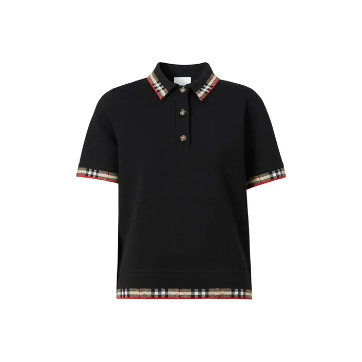 Burberry Polo Shirt Women's Black