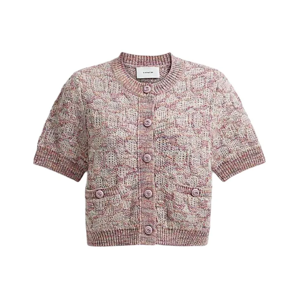 COACH SS24 Knitwear Women's Pink Multicolor