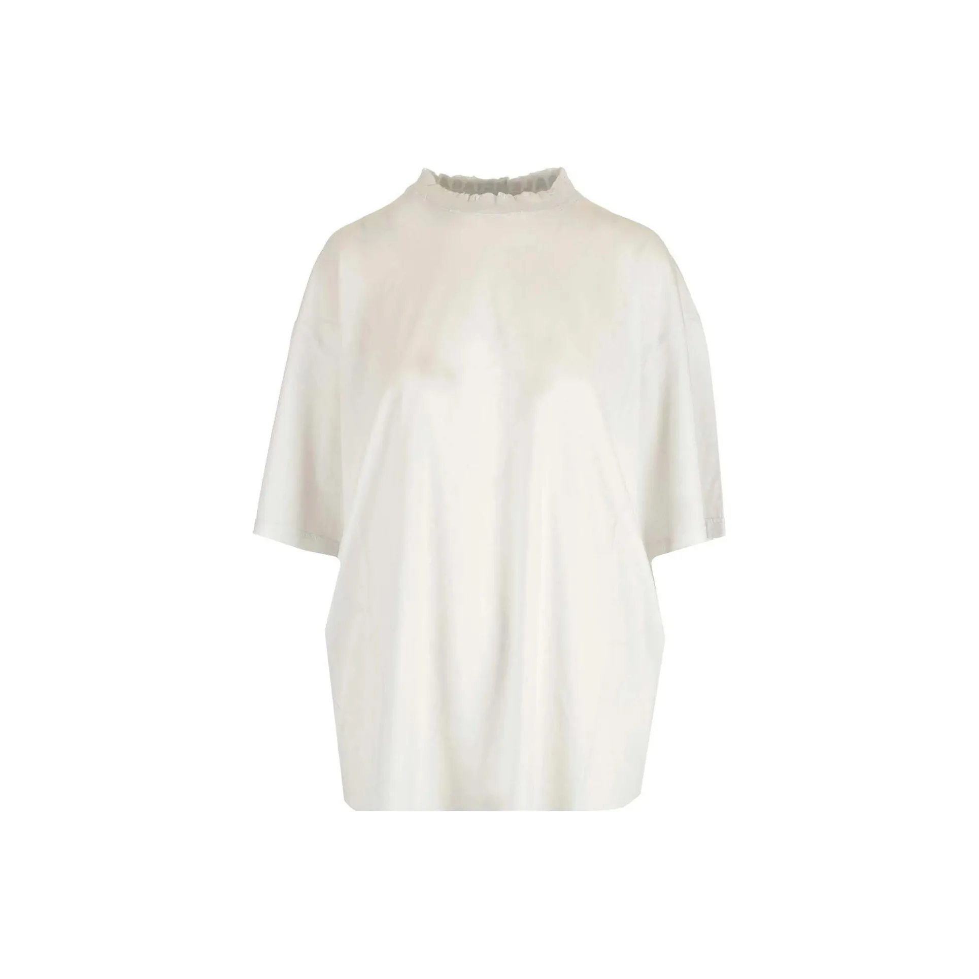 Balenciaga T-Shirt Loose Fit Женская Белая