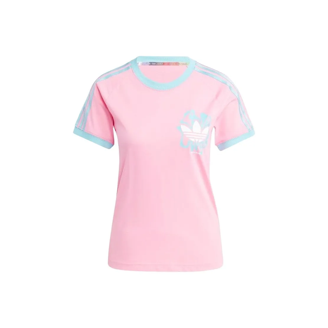 adidas originals PRIDE RM 3-Stripes Tee Pink