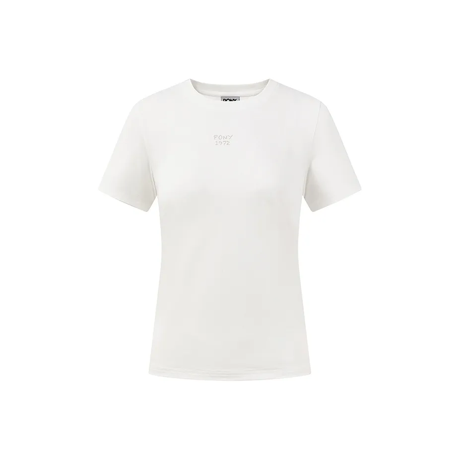 Женские футболки с принтом "Пони Белый"