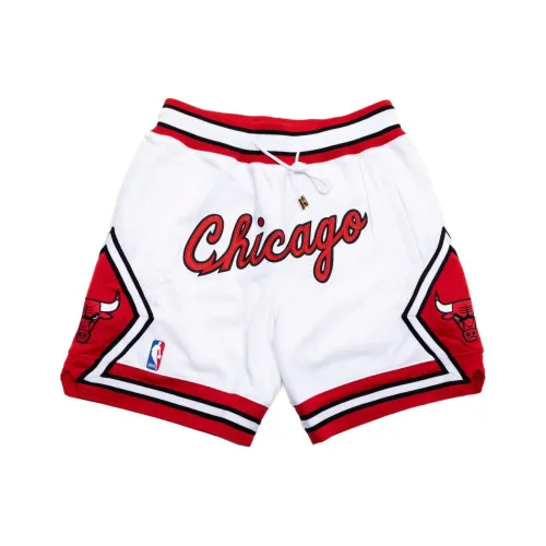 Mitchell Ness Быки Красно-белый Унисекс Повседневные шорты