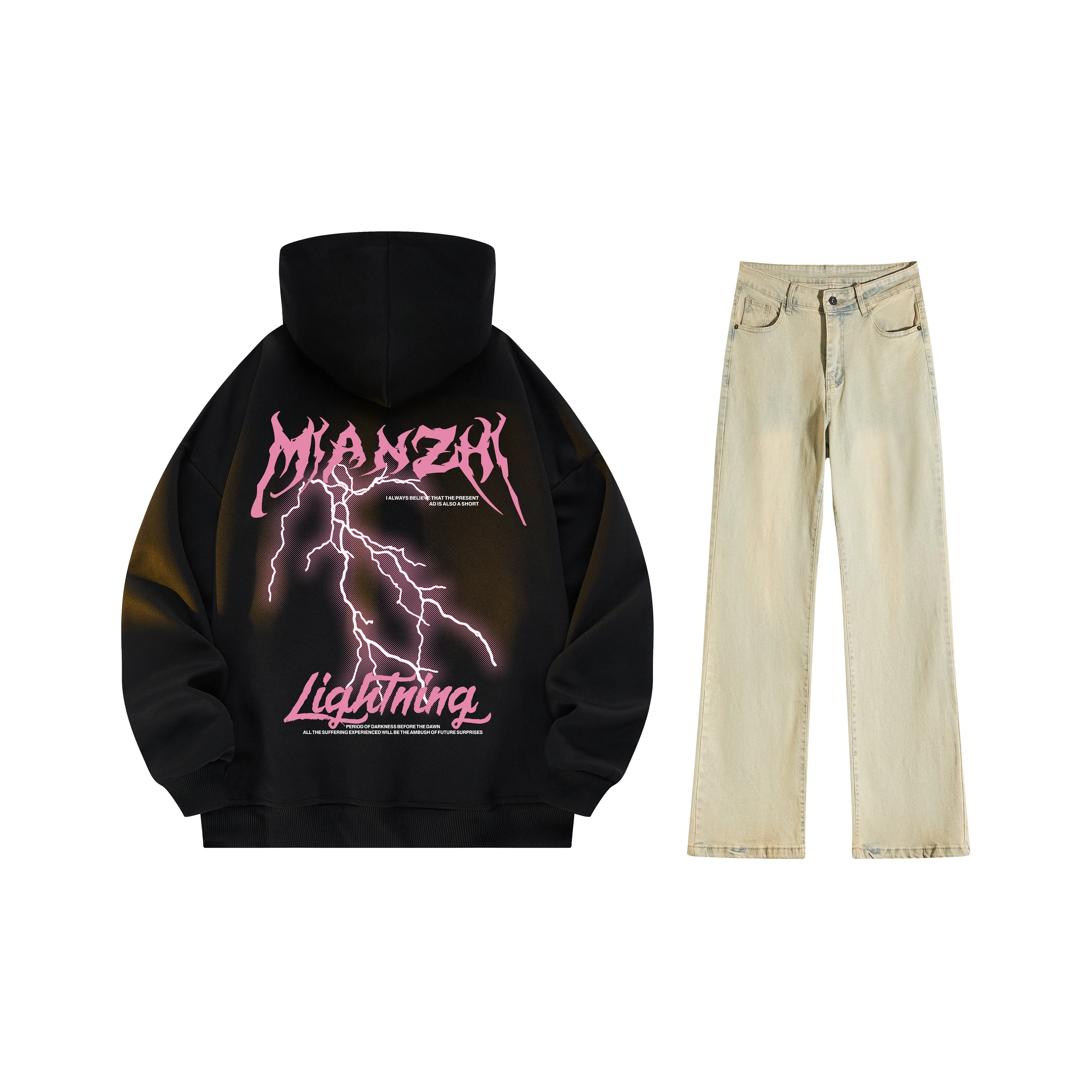 Cotton Sweatshirt Sets Unisex