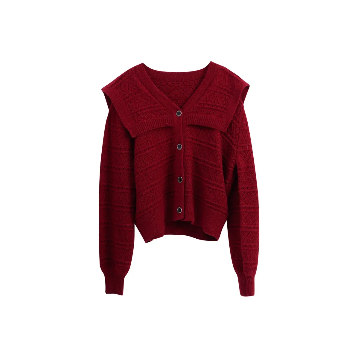 Olrain Skull sweater Women's Burgundy