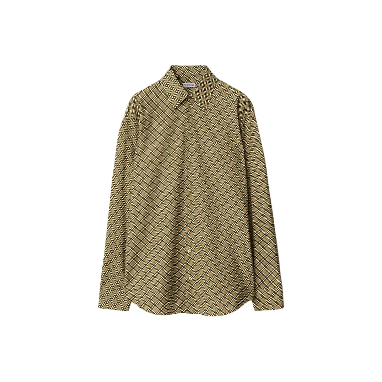 Burberry Рубашка Женская Светлая Шалфей Зеленый