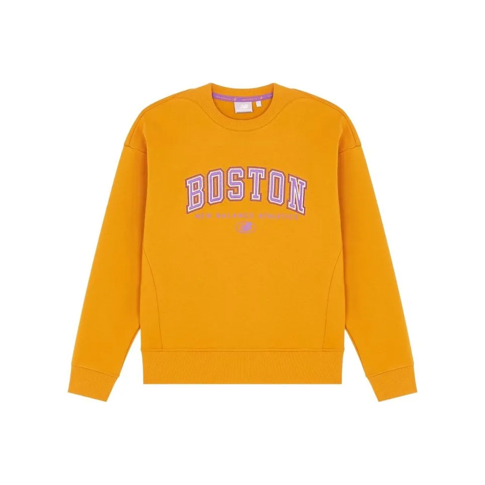 New Balance Свитшот Женский Оранжевый