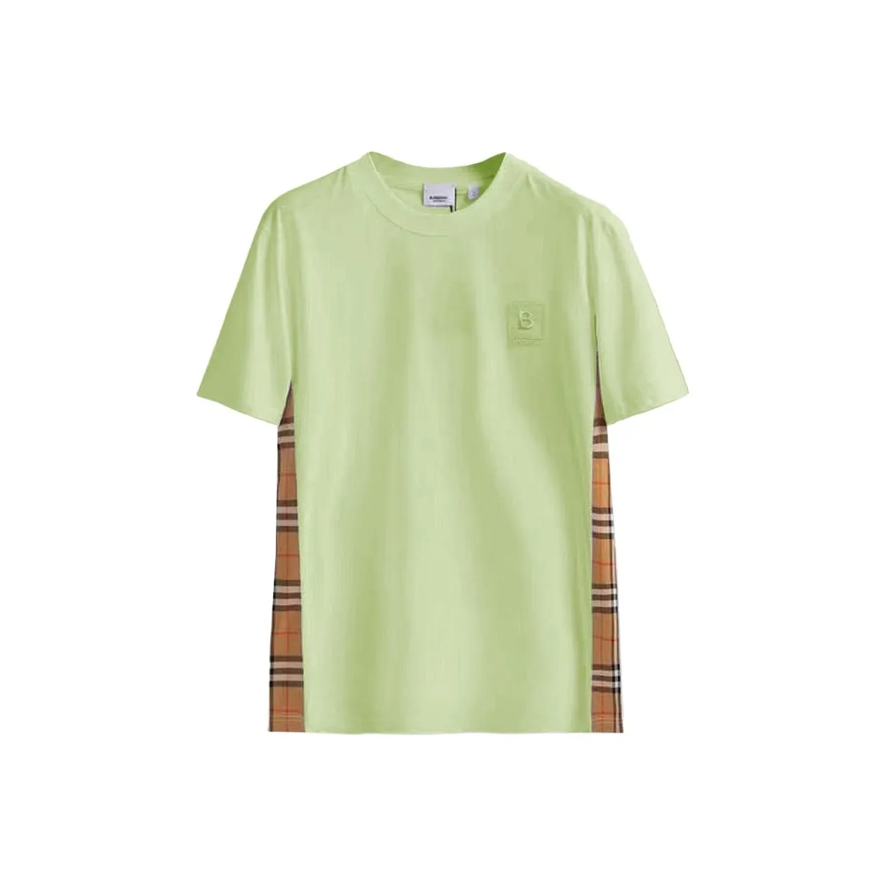 Burberry FW23 Women's Embroidery Crew Neck Straight Fit T-Shirt Green