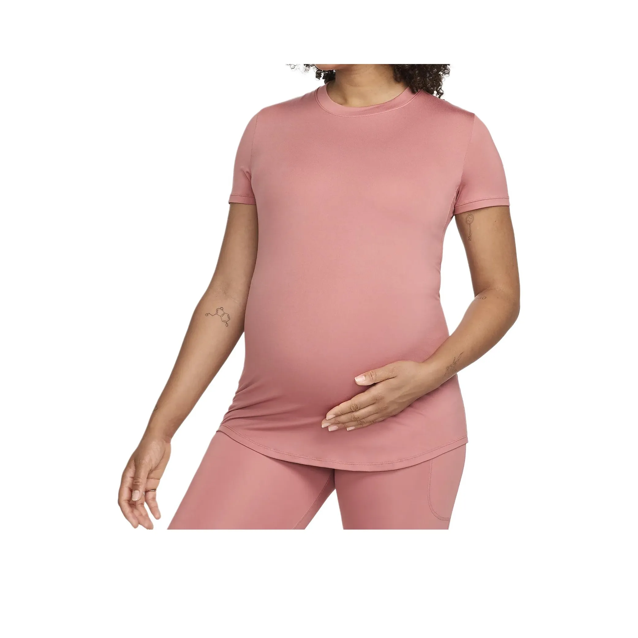 Nike M One Women's Dri-FIT Slim-Fit Short-Sleeve Top Maternity
