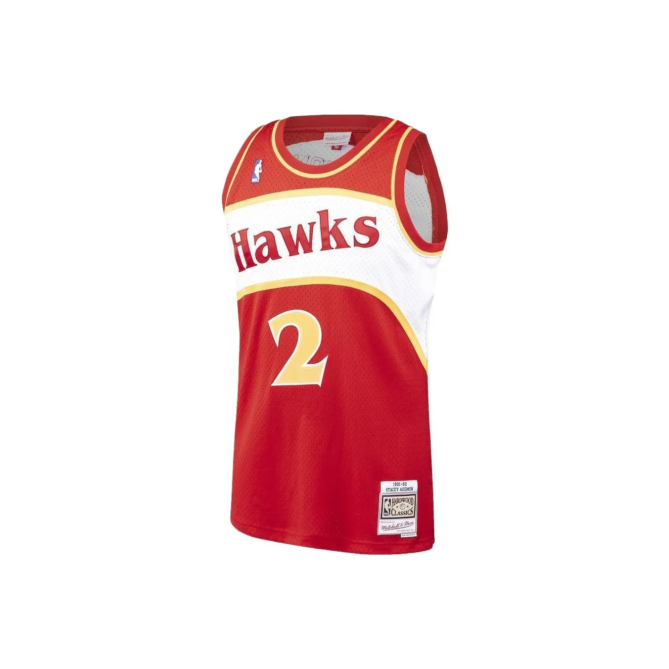 NBA Atlanta Hawks Stacey Augmon Red Atlanta Hawks Hardwood Basketball Jersey Men's Red