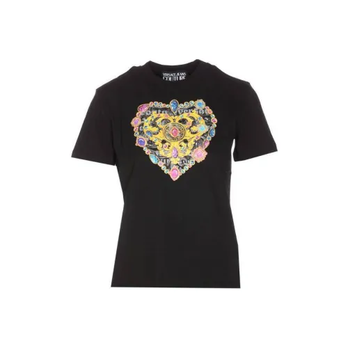 VERSACE JEANS COUTURE Черные Женские Т-рубашки