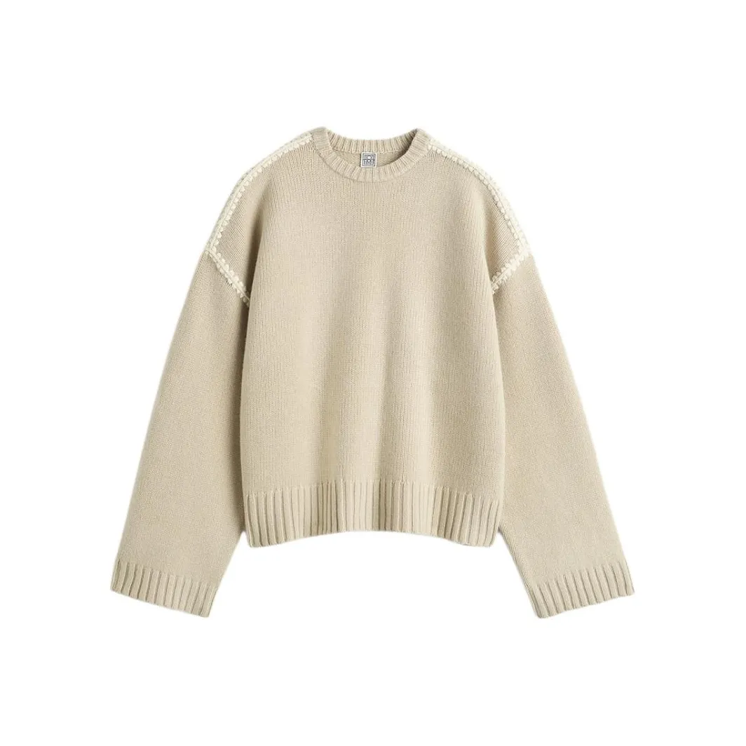 TOTEME Long Sleeved Crewneck Knitted Sweater