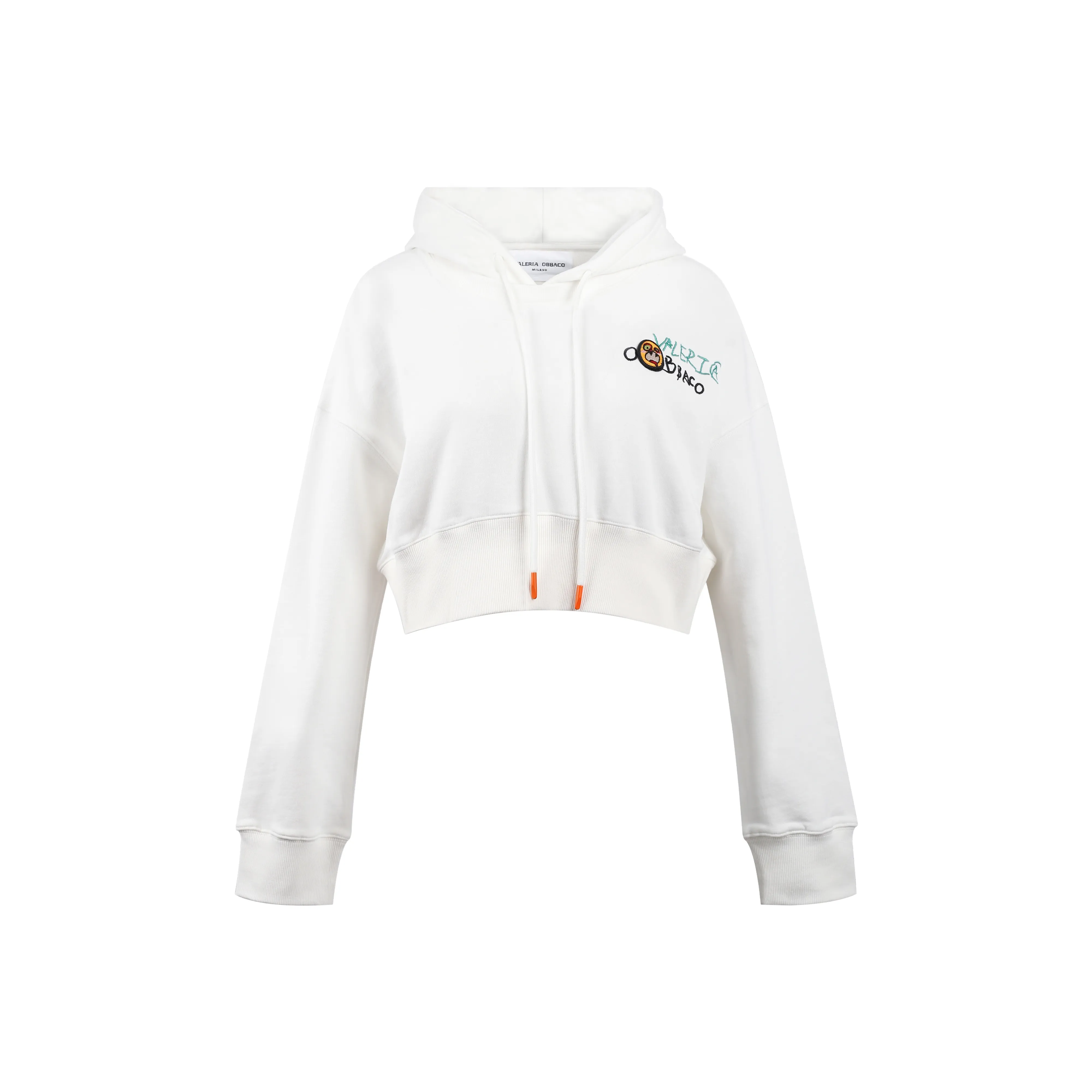 Valeria Obbaco Белый Женские Свитшоты