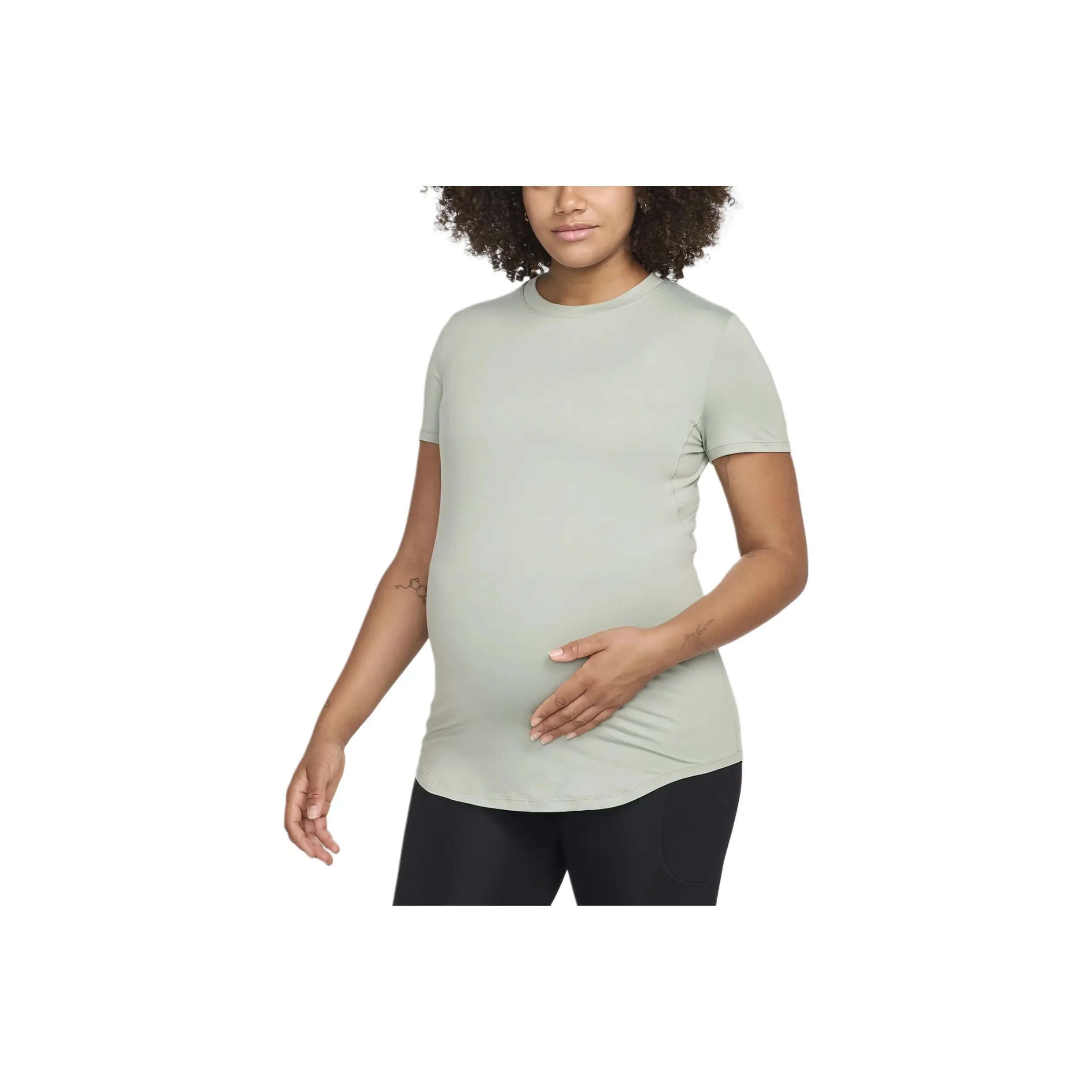 Nike M One Women's Dri-FIT Slim-Fit Short-Sleeve Top Maternity