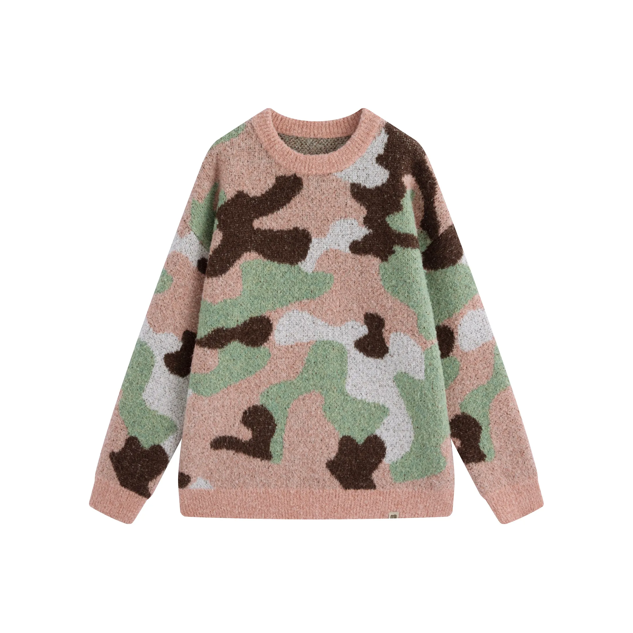 Madgood Свитер Унисекс Розовый Камуфляж