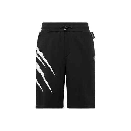 PLEIN SPORT Черные Мужские Повседневные Шорты