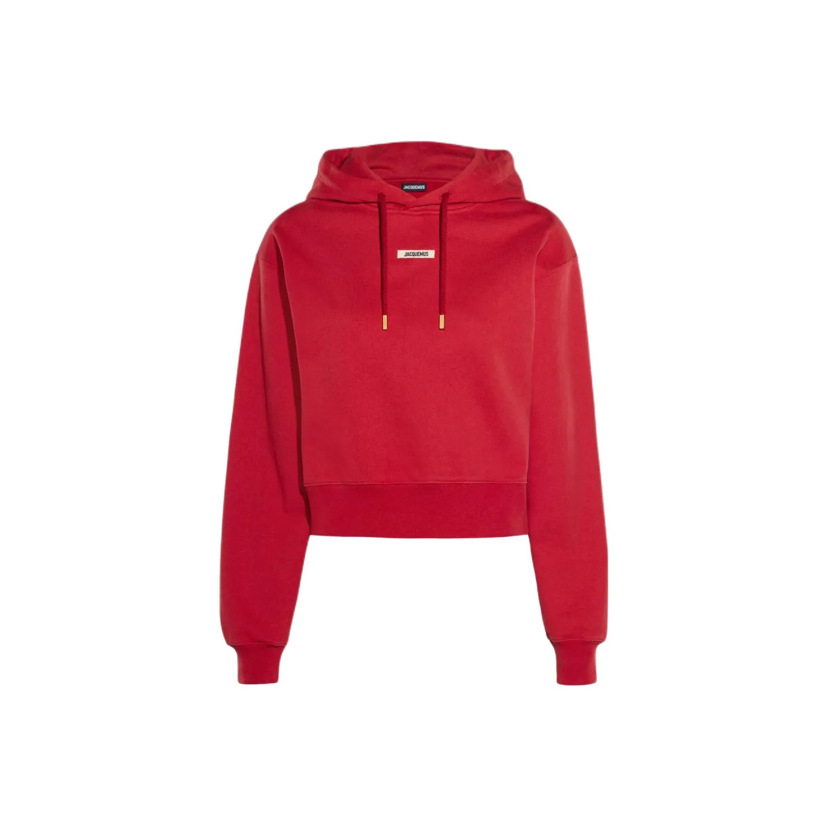 Jacquemus FW24 Grosgrain Логотип Толстовка Толстовка Женская Темно-красный Темно-красный