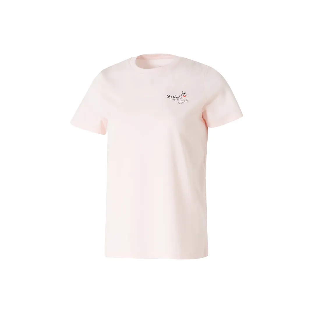 Skechers T-Shirt Женская Нежно-Розовый 00F2